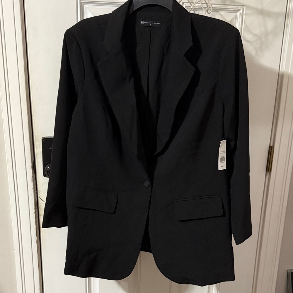 Fashion to Figure Oversized Black Blazer
